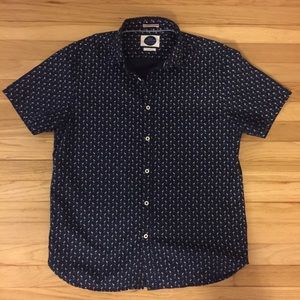 Slim Fit Flamingo Button Down